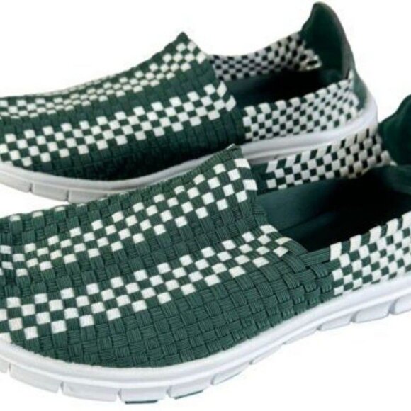 Michigan State Spartans Shoes Mens Size 10 Women 11 Woven Comfy Slip On Loafers - Picture 1 of 10